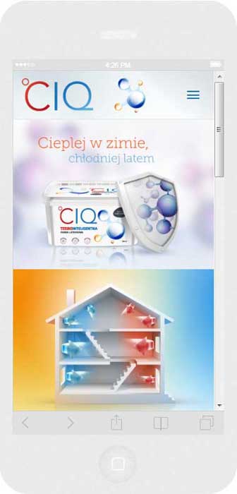<p>Software auf Bestellung für Polifarb Kalisz S.A. - Website.<br />Website in RWD-Technik. <br />Präsentation der Startseite auf dem iPhone 6 im Porträtformat, Bildschirmbreite 375 px</p>