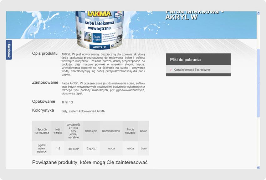 <p>Software auf Bestellung für Lakma SAT sp. z o.o. - Website<br />Präsentation der gewählten Produktkarte </p>