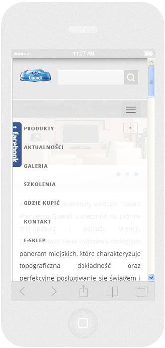 <p>Software on request for Lakma SAT – website.<br />Website in RWD technology.<br />Website menu layout presentation for iPhone 5, in portrait layout, screen width: 320 px</p>