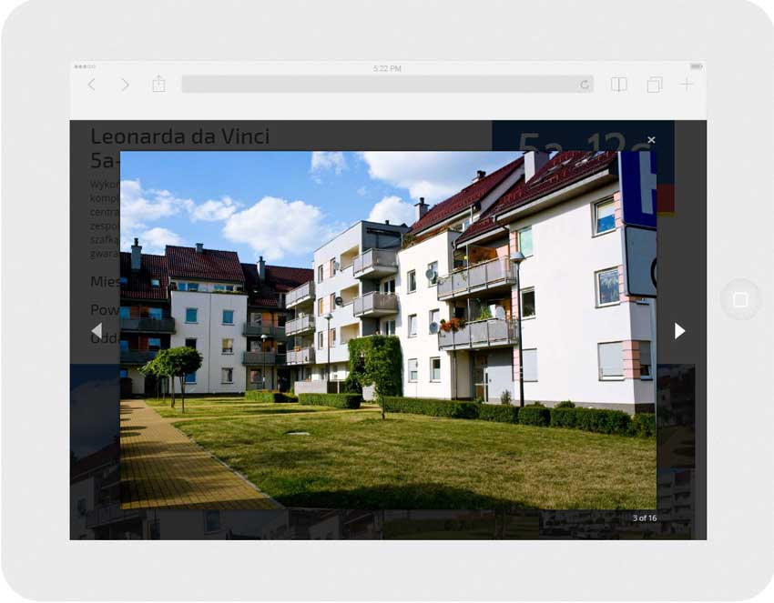 <p>Software personalizzato per TBS Wrocław - sito web.<br />Sito web con la tecnica RWD. <br />Presentazione della pagina WWW selezionata per Ipad nel sistema panorama larghezza dello schermo 1024 px</p>