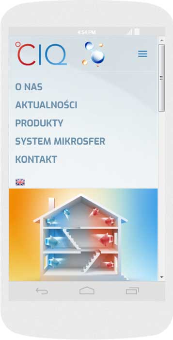 Software personalizzato. Per l'azienda Polifar Kalisz abbiamo creato il sito web in tecnica del RWD.<br>L'aspetto del menu del sito web. La modalità ritratto sull' Android (Nexus 4). Larghezza dello schermo 384px